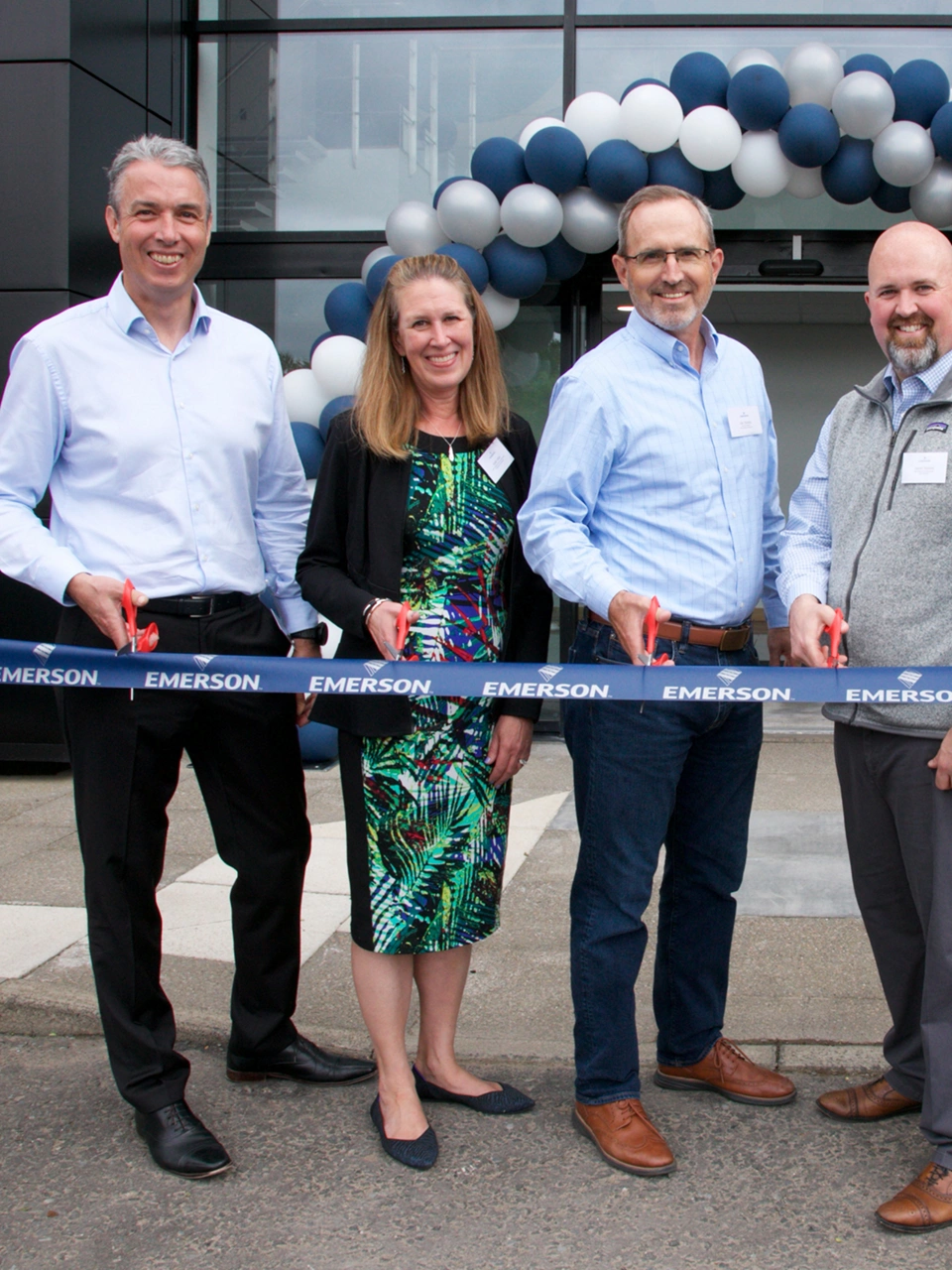 The opening of Emerson's new Gas Analysis Solutions Center in Cumbernauld, Scotland.