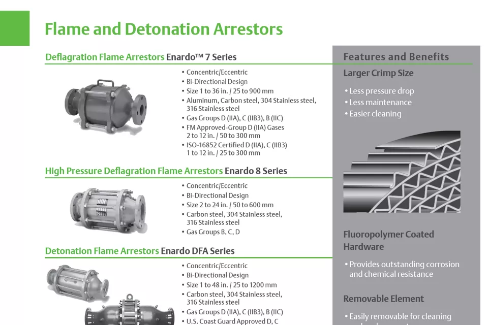  阻火器快速概览