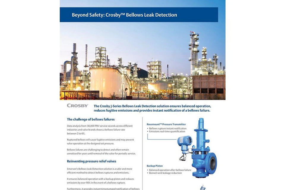 波纹管破裂的即时通知使维护方案得以高效执行