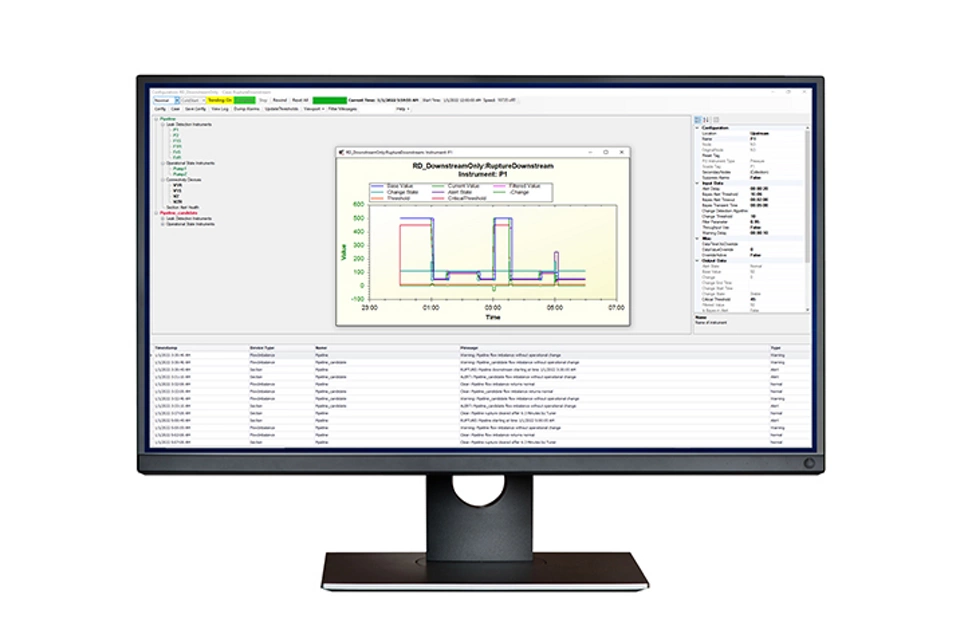 PipelineManager Software for Rupture Detection