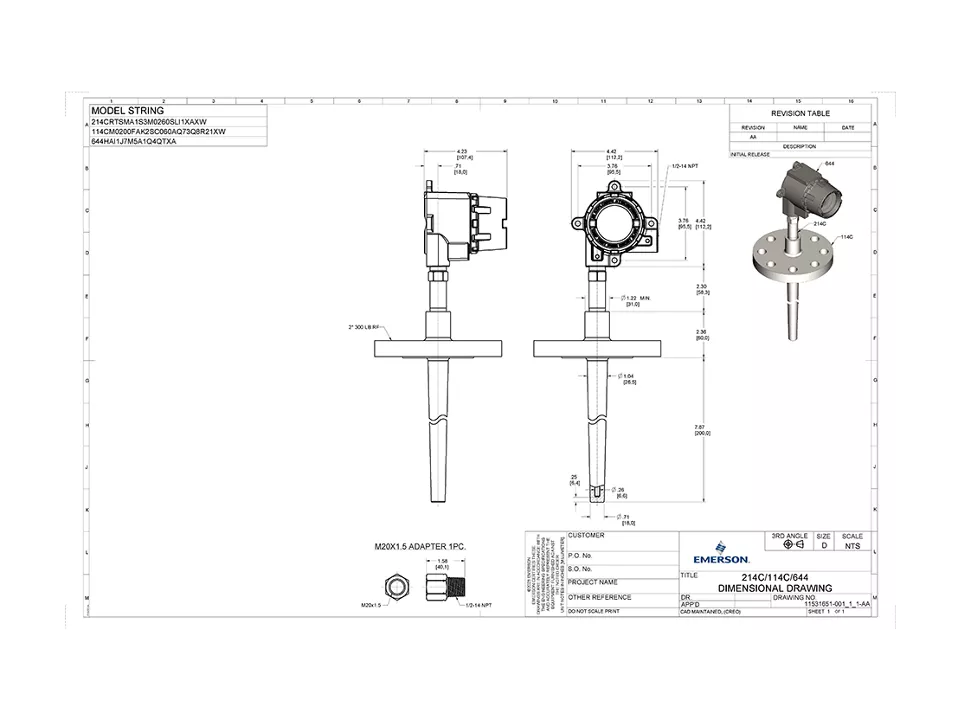 2D Certified Drawings