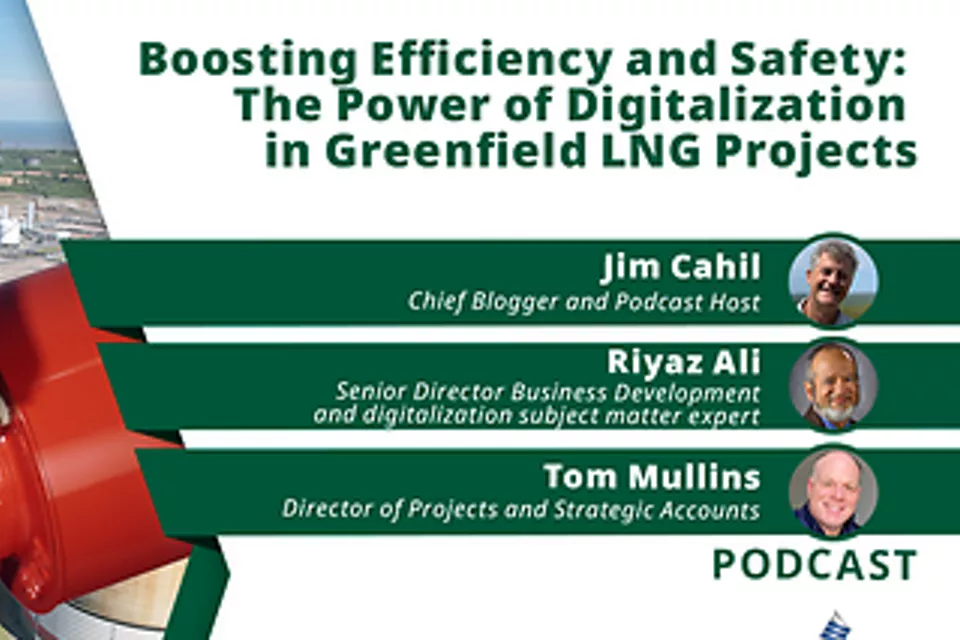提高效率和安全性：LNG 新项目中的数字化力量