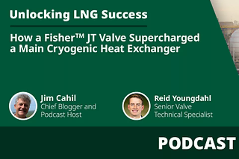 全球超过 70% 的 LNG 产量通过艾默生阀门