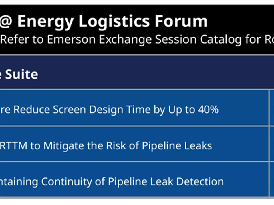 Emerson Exchange 2025 - Energy Logistics Forum thumbnail