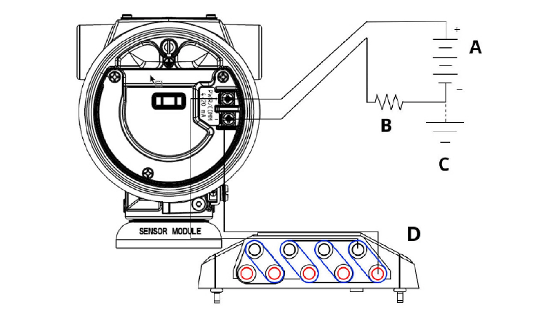 4051S Manual - Power Supply and Communicator Wiring