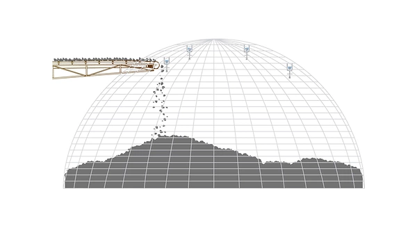 Level Measurement for Radial/Rotary Stacker Systems in Metal Ore Operations