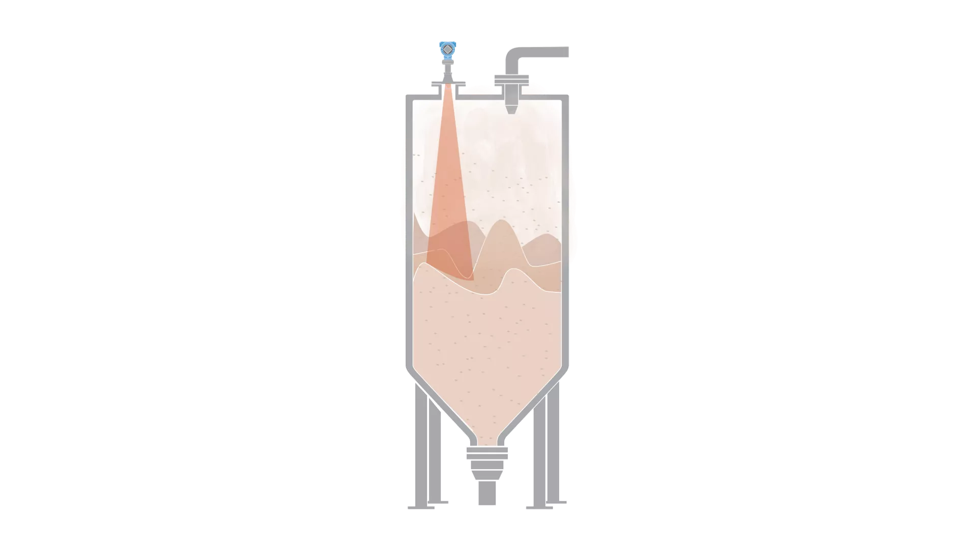 Level Measurement of Nib Storage Vessels in Cocoa Processing