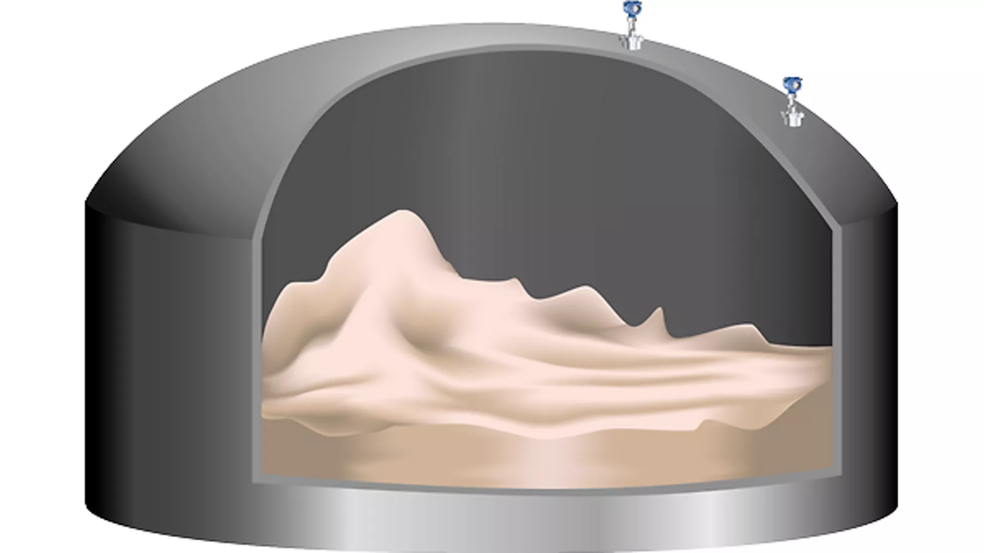 Level Measurement of Raw Coal Stockpiles