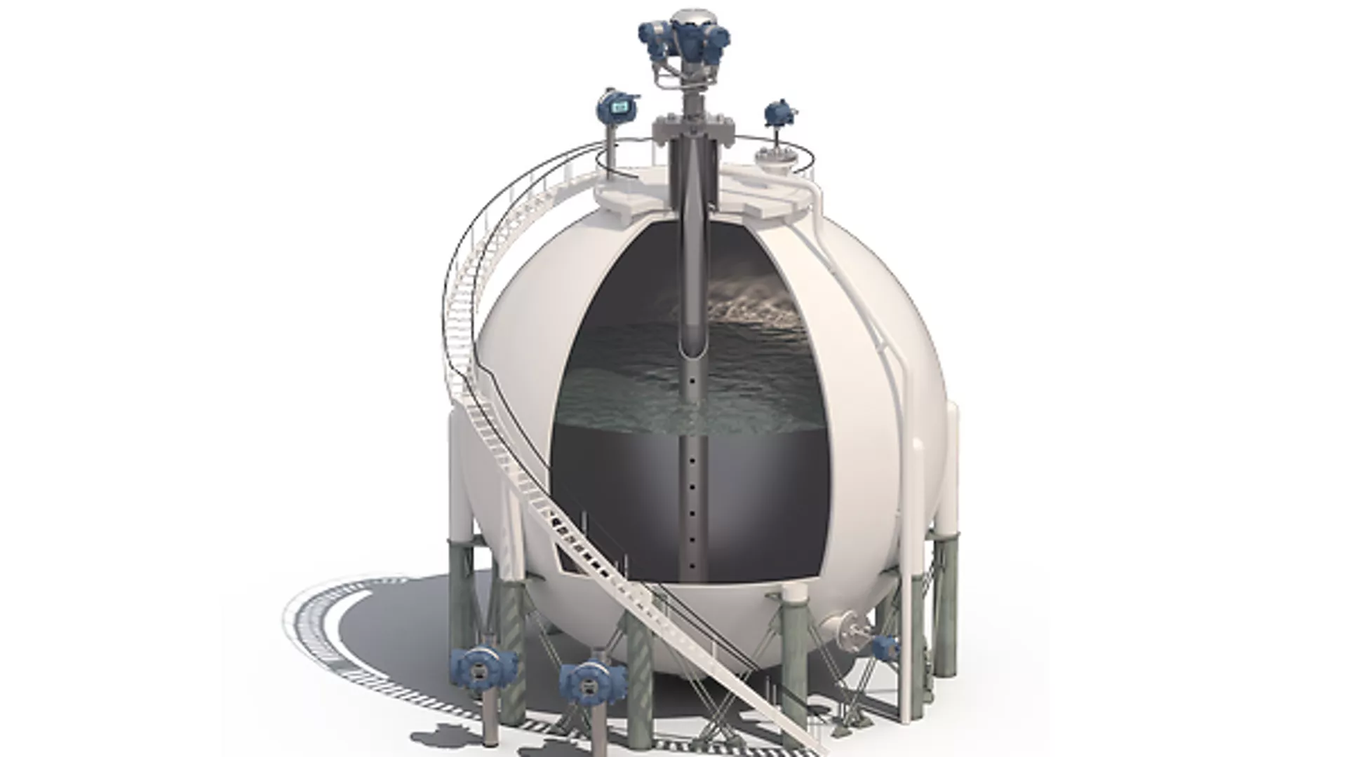 Measurement Solutions for Safe Storage of Pressurized Liquefied Gas