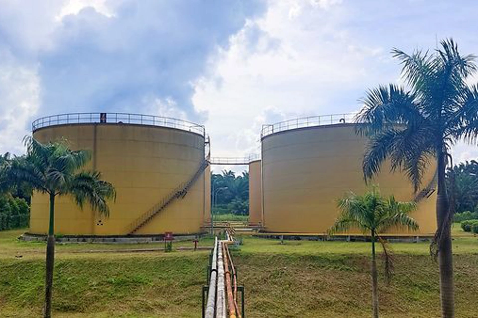 棕榈油压榨过程中的储罐液位测量和库存控制