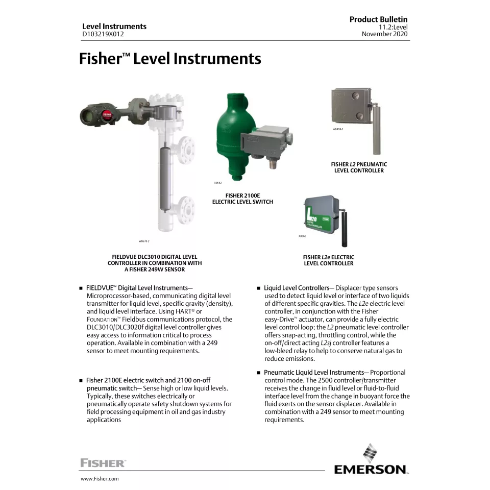 Fisher™ 液位仪表