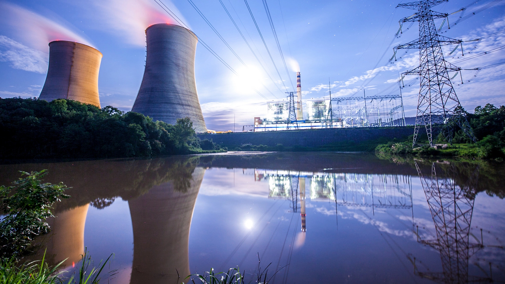 Power Plant in night