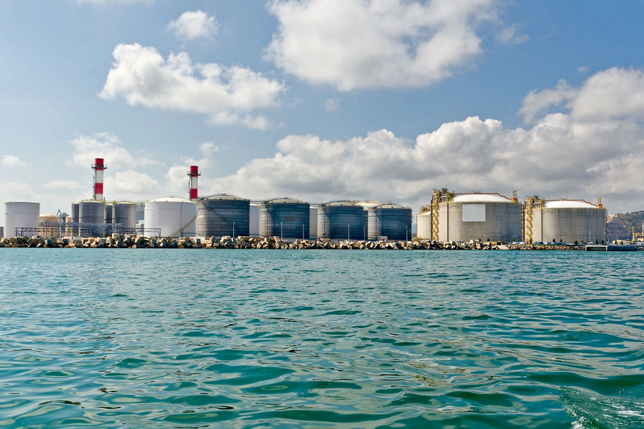 LNG Tanks at the Port of Barcelona