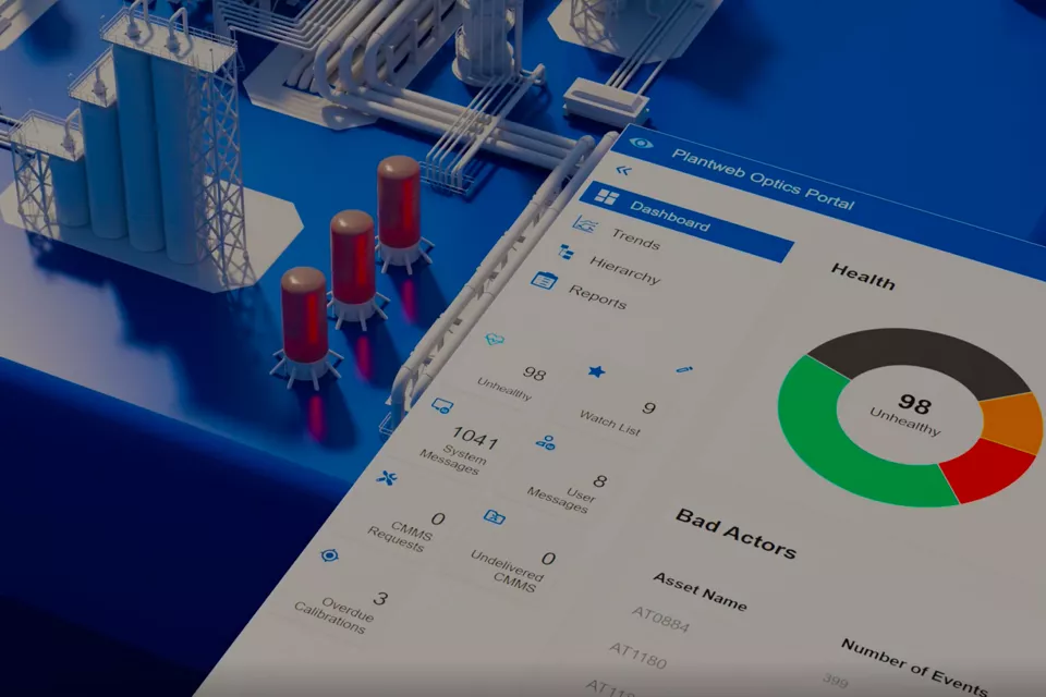 AMS™ Optics 与 Mtell® 通过专业方式管理您的资产，并启用一体化工作流程。