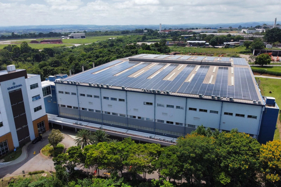 艾默生位于巴西索罗卡巴的基地安装了太阳能发电系统