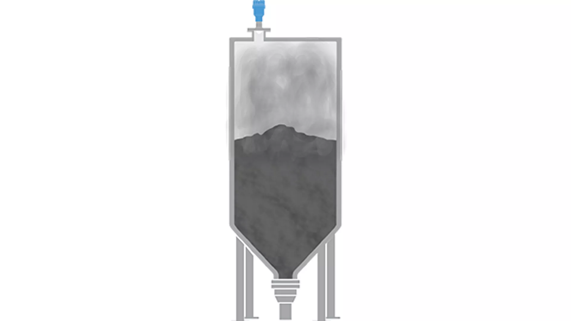 克服过程与材料的恶劣条件，准确测量储仓的飞灰物位。