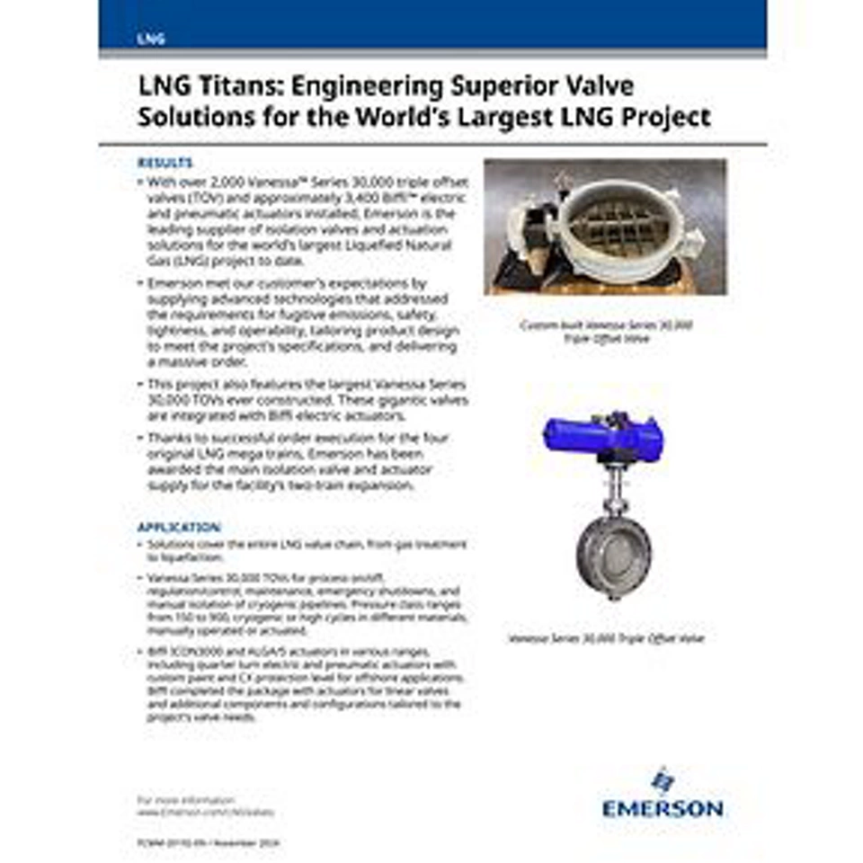 LNG 巨头：为全球最大的 LNG 项目设计卓越的阀门解决方案