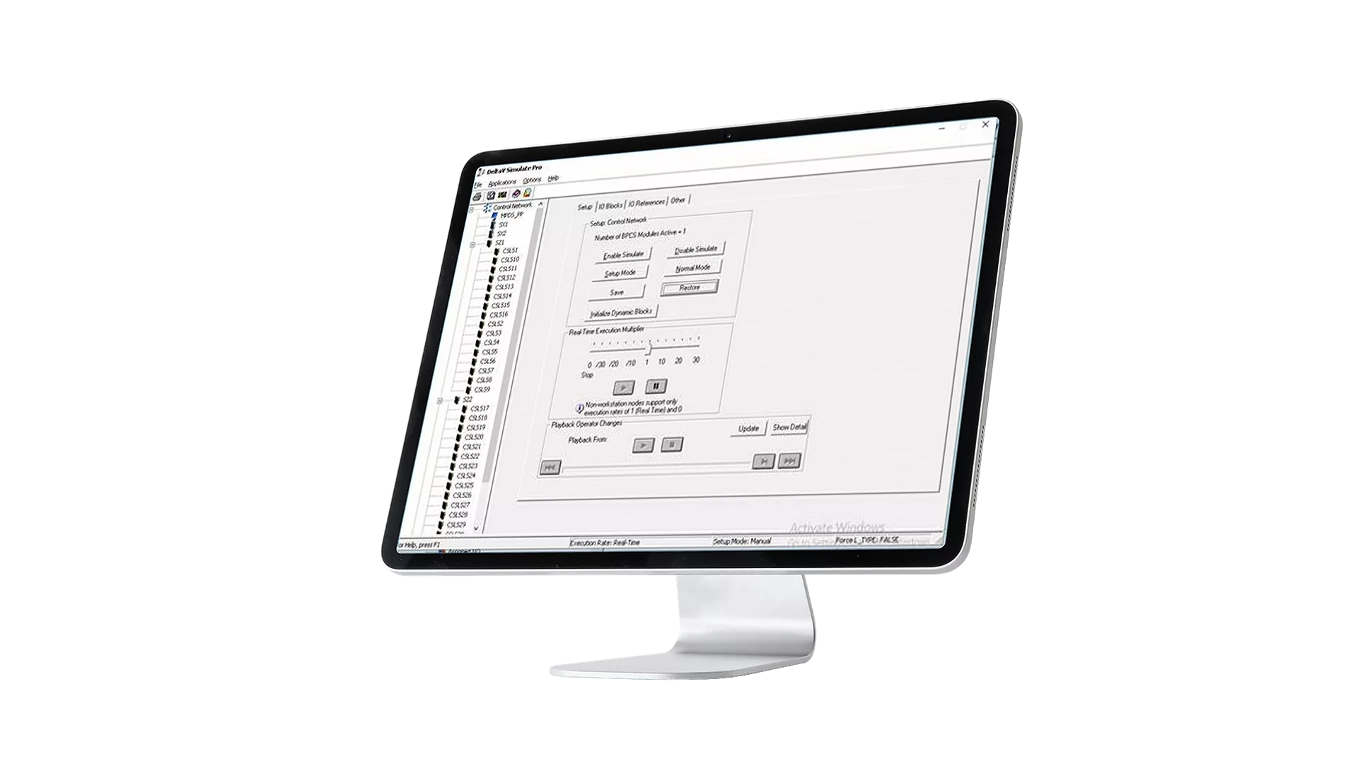 Mockup of modern desktop computer isolated on white background