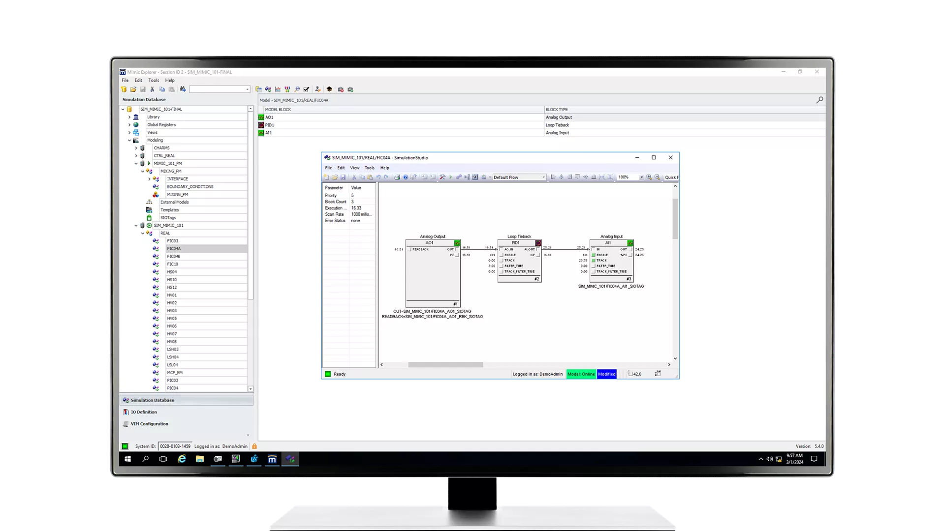 Mimic Simulation Software