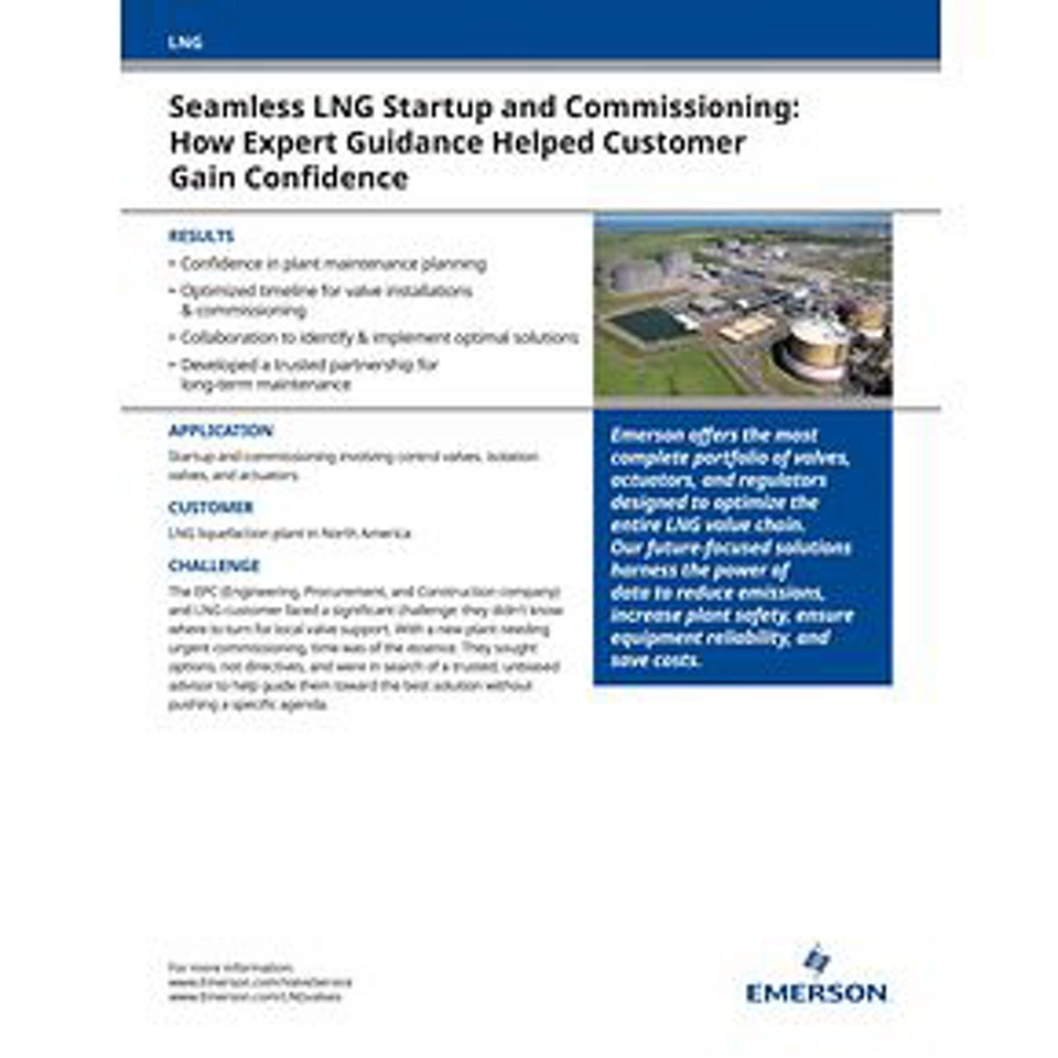 无缝 LNG 启动和调试：专家指导如何帮助客户建立信心