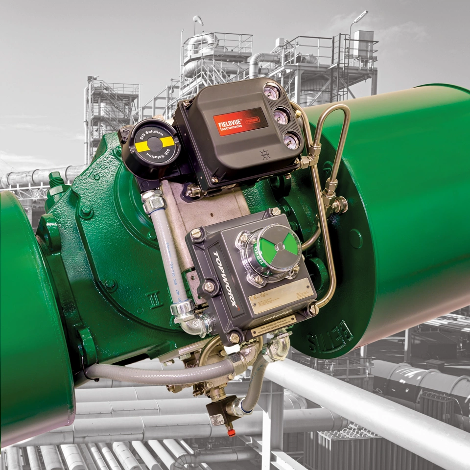 SIS digital valve controller on a safety valve