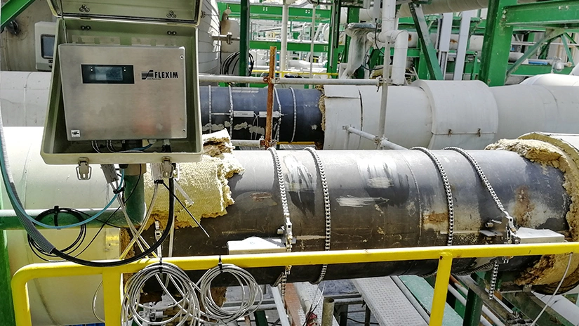 Steam measurement at a sulphuric acid plant