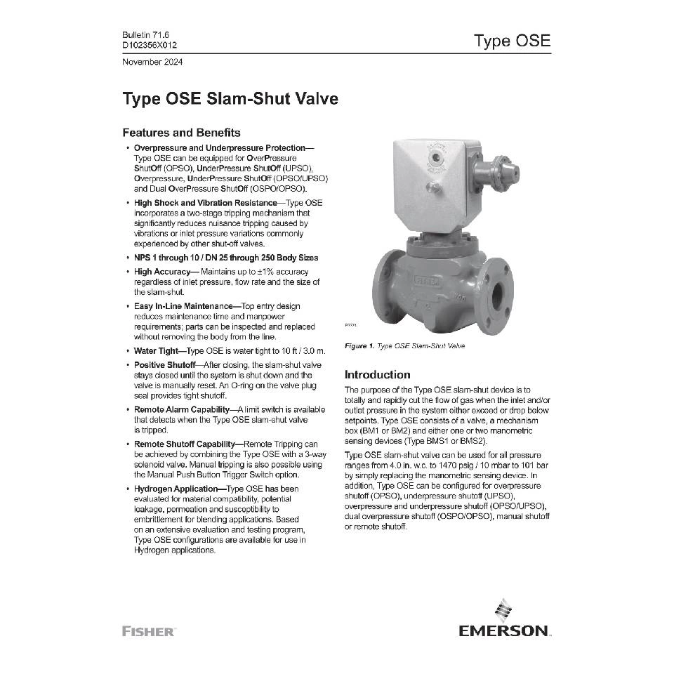 OSE 型紧急切断阀